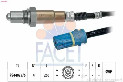 FACET 10.8080 Oksıjen Sensoru N46 Bmw 1-E87 04>11 11787537995