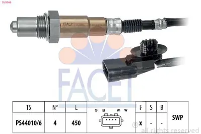 FACET 10.8169 Oksıjen Sensoru Clıo Iı - Iıı - Iv Megane I - Iı - Iıı Fluence Kango Laguna Iıı 11906262CF