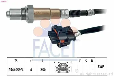 FACET 10.8249 Oksıjen Sensoru Konum 2 Astra H - Zafıra B A16xer - Z16xer 93189215