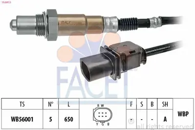 FACET 10.8413 Oksıjen Lambda Sensoru Karsan Jest Ducato Boxer Jumper Daıly Iv V 11> 22693JG70AEW