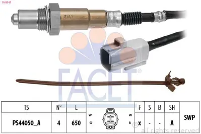 FACET 10.8547 Oksıjen Sensoru Suzukı Swıft Vı 1.2 2017-> (Atk412) 1821381P10000