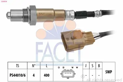 FACET 10.8558 Oksıjen Sensoru 400 Mm-4 Soket Renault Captur Iı E-Tech 160 226A05TA0A