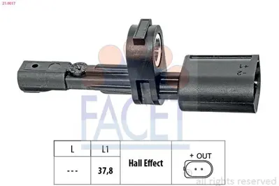 FACET 21.0017 Abs Sensoru Sağ-Sol Arka Man Tge 17> Crafter 17> WHT003864