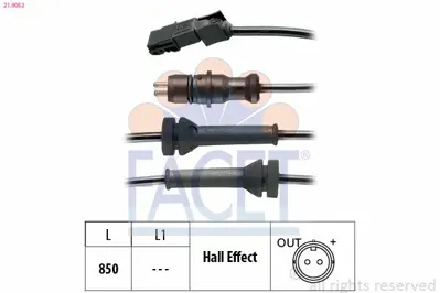 FACET 21.0052 Abs Kablosu Sensoru Arka Megane Iı 8200043136