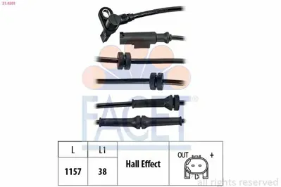 FACET 21.0201 Abs Hız Sensoru On ( Sağ - Sol ) Jumper Iıı Boxer Iıı Ducato Iıı 06> 4545F1