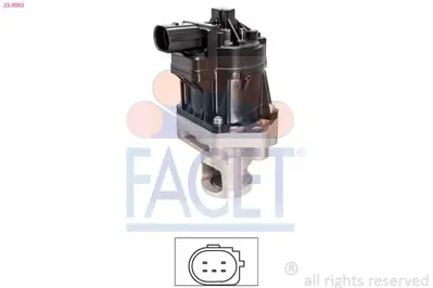 FACET 23.0063 Egr Valfı Fıat 500l 500x Bravo Iı Doblo G.Punto Idea Lınea Punto Evo 1.6d Mtj 6000625574