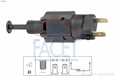 FACET 7.1050 Fren Debriyaj Pedal Musuru 90504499, 96567247, XKB100080, XKB100080L