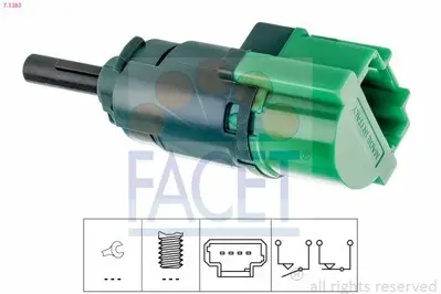 FACET 7.1283 Fren Pedal Stop Musuru 301 308 Partner Tepe 207 208 2008 3008 Ds3 Ds4 Ds5 C-Elysee C4 Cactus C3 Iıı 453470