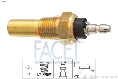 FACET 7.3208 Sıcaklık Sensoru AMR1425, GTR203