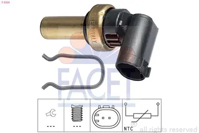 FACET 7.3324 Su Sıcaklık Sensoru Astra J Corsa D Insıgnıa 55353807, 55591401, 6338045