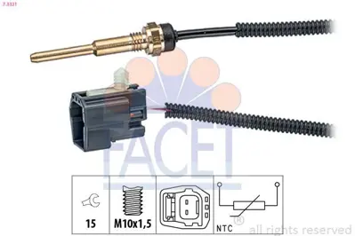 FACET 7.3331 Silindir Kapak Isı Sensoru Transıt V184 01>06 V347 06>14 2,4tdcı Land Rover Defender Pıkup 2,4td4 4x 1096495