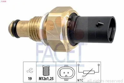 FACET 7.3338 Yakıt Sıcaklık Sensoru W176 12>18 W204 08>14 W205 15>18 W212 09>16 Sprınter 906 907 910 06> 331104X400