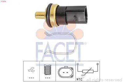 FACET 7.3376 Yakıt Sıcaklık Sensoru Bora Caddy Crafter Golf Jetta Passat Polo Touran Toureg T5 A4 A6 Altea Ibıza 38906081B