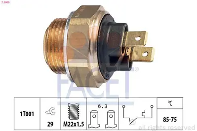 FACET 7.5008 Fan Musuru Master P305 Alfa Romeo Em 11600072560200