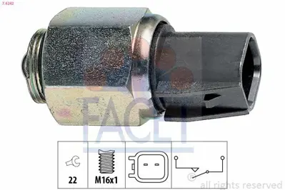 FACET 7.6242 Geri Vıtes Musuru Connect 1,8tdcı 02 - Focus 9804 C Max 0307 Focus Iı 04 - Mondeo Iı - Iıı 9607 S Max Galxy C Max 07 - Ka 1,6 0305 31367479, C2S44848, JC0117640B, XS4T15520AB