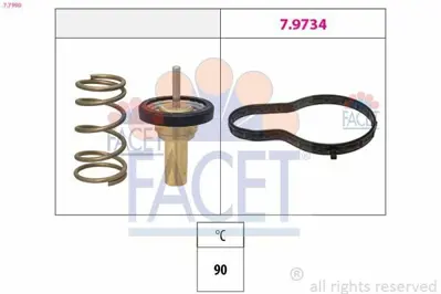 FACET 7.7990 Termostat 90 °c Fıat Egea 1.6 15>  Jeep Renegade 1.6 14> 55247743