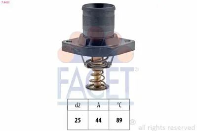 FACET 7.8423 Termostat (89°) P206 Gtı P307 C4 P406 Ym Ew10j4 (2,0 16v) P307 Coupe C4 Vts Ew10j4s (2,0 16v) 1338A0