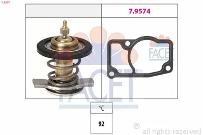 FACET 7.8607 Termostat Komple Y20dth Y22dtr Vectra C 02>08 1338015