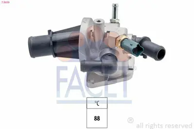 FACET 7.8639 Termostat (88°)corsa C Merıva A Tıgra B Agıla A Agıla B Y13dt Z13dt Panda Punto Doblo 1,3jtd 1769084E50, 17690M86J00000, 93193581