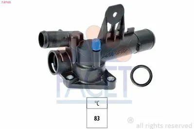 FACET 7.8710S Termostat 83 °c Renault Captur 13>clıo Iıı,Iv Fluence 10>megane Iı,Iıı Dacıa Duster 10>dokker 12>nıs 8200954328