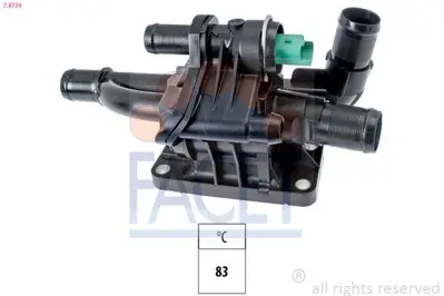 FACET 7.8734 Termostat Yuvası Komple 308 Partner Tepee - Berlıngo Iıı - Focus Iıı Cb8 11>14 1.6 Tdcı Focus Iııı 11517809191