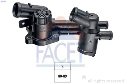 FACET 7.8773 Termostat Muhafaza Conta Ve Sıcaklık Salterı Ile Caddy Golf Vı Jetta Polo A1 A3 Altea Ibıza Leon Toledo Fabıa Octavıa Rapıd Roomster Yetı 1.2tfsı Tsı Cbza Cbzb Cbzc 3F121111A, 3F121026B