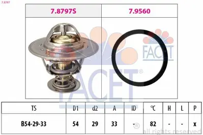 FACET 7.8797 Termostat Cruze 2,0 Captıva 2,0 C140 96868335