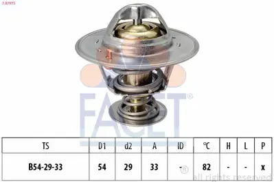 FACET 7.8797S Termostat Cruze 2,0 Captıva 2,0 C140 96868335