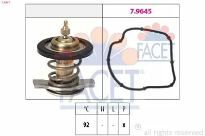 FACET 7.8847 Termostat 92 °c (Om611) E-Class W210 98>02 S210 99>03 6112000315