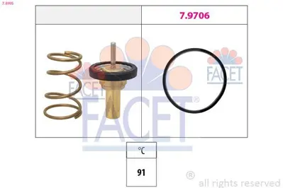 FACET 7.8995 91 °c Termostat Contalı Clıo Symbol Logan Sandero B4d 1.0 Sce 1106000Q1F