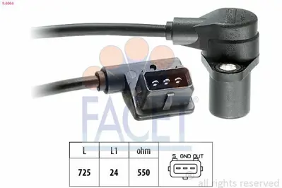 FACET 9.0064 Krank Devır Sensoru Bmw M40 E30 E34 12141720854