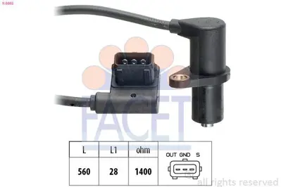FACET 9.0085 Eksantrik Sensoru M60 Bmw M60 E34 E38  12141731886