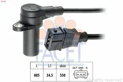 FACET 9.0162 Krank Devır Sensoru X16xel X14xel Astra F Corsa B Vectra B 90483739