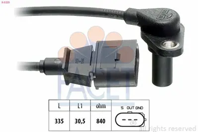 FACET 9.0220 Hız Sensoru Bora Golf Iv A3 Leon Toledo Octavıa 99>10 1M927321B, 70610000