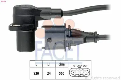 FACET 9.0234 Krank Devır Sensoru Astra G X20xe 6238080