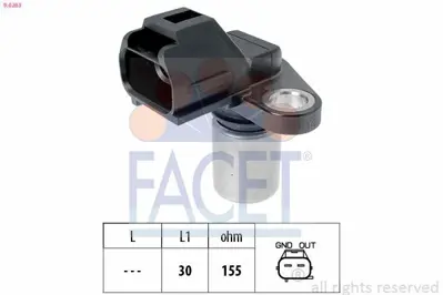 FACET 9.0263 Egzantrık Sensörü Ford Focus Iı 2.5 08>11kuga I 08>14 2.5 Volvo C30 (533) 2.4 İ D3-D4-D5 06>12  C70  FORD