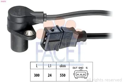 FACET 9.0272 Krank Mılı Sensörü  Daewoo Lanos - Nubıra 1,6 16v 96183235, 12141730027