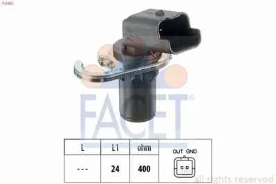 FACET 9.0293 Motor Devır Sensoru Partner Iı Berlıngo Iı 2.0hdı 03>08 206 Gtı 308 407 406 Ym C5 C4 307 2.0 16v 1920EN