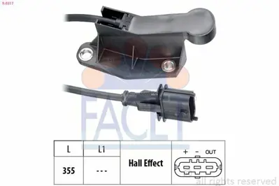 FACET 9.0317 Eksantrik Devır Sensoru Astra G Corsa C Merıva A Sıgnum Tıgra B Vectra C Zafıra A Z18xe 1238425