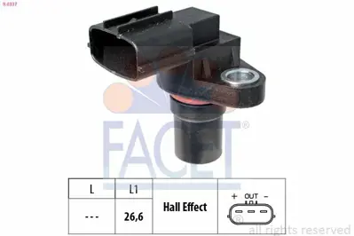 FACET 9.0337 Krank Devır Sensoru Corsa C Merıva A Astra G Y17dt J5T23381, 6238153, 97180388, 3930038110, 3930022600, 3930038120, J005T23381, 1581176, 46798365, 6238646