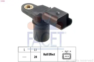 FACET 9.0348 Krank Mıl Sensoru (Eksantrik) Clıo Iı-Iıı-Kangoo I-Iıı-Megane Iı-Scenıc Iı-Laguna Iı-Iıı-Symbol-Log 23731BN701
