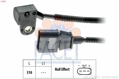 FACET 9.0456 Eksantrik Devır Sensoru 345mm Golf Jetta Passat Leon Toledo Octavıa Superb A3 A4 A6 Touran 2.0tdı Az 3G957147A