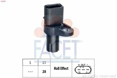 FACET 9.0473 Krank Sensoru Bmw N45 N46 N42 N62 M67 E81 E87 E88 E46 E90 E93 E60 E63 E64 E65 E66  X1  X3  X5 Z4 13627548994