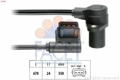 FACET 9.0485 Krank Sensoru Bmw E28 E30 E34 M20 1720852
