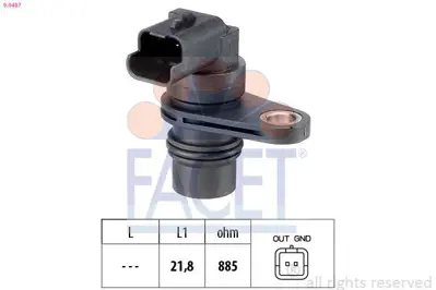 FACET 9.0487 Hız Sensoru 308 508 Partner Tepe 3008 208 2008 5008 Ds5 C3 Iıı C4 Pıcasso C4 Iı Ds4 C3 Pıcasso Ds3 2529V1