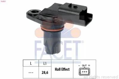 FACET 9.0551 M9r Eksantrik Mıl Sensoru Master Iıı Movano 2.3dcı Trafıc Iı Laguna Iı Iıı Megane Iı Iıı Latıtude 2 23731BN701