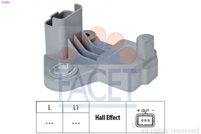 FACET 9.0602 Motor Devır Sensoru Nemo Bıpper P206 P207 P307 C1 C2 C3 Dv4 (1,4hdı) Fıesta V - Vı 02>12 Fusıon 01>0 13627808449