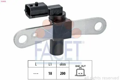 FACET 9.0659 Volant Sensoru F4r Megane Iı-Laguna Iı-Logan 1.4-1.6-Sandero 8200772182