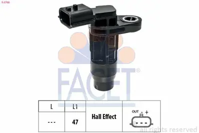 FACET 9.0768 Sensor Devır Sayısı  sensor Eksantrik Mılı Pozısyonu 237310135R