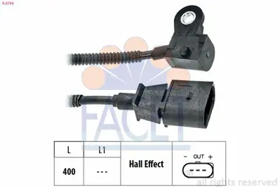 FACET 9.0794 Eksantrik Mılı Konum Sensoru Amarok 10> Crafter 12>16 2.0tdı Cnfb Cnea Csha Cneb 3L957147B